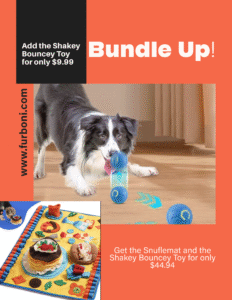 Keep your dog relaxed and entertained with this enrichment power combo! Includes our best-selling Snuffle Mat and the Shakey Bouncy Toy. Bonus: Comes with a free eBook of 10 brain games your pup will love!